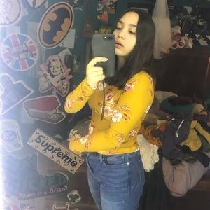 Floral print long sleeve